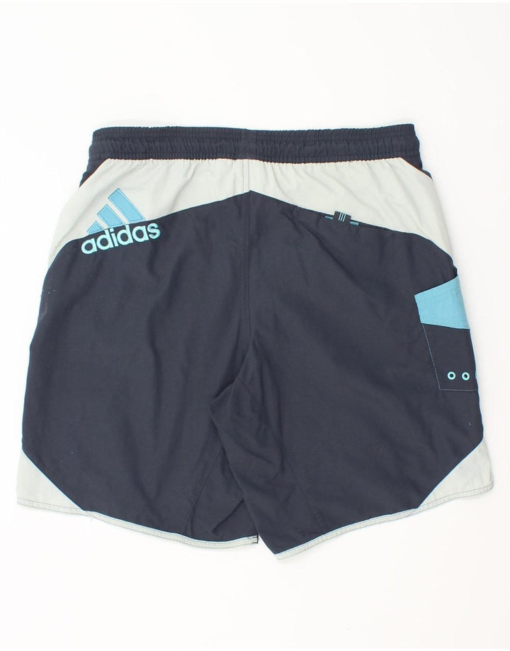Adidas Herren-Badeshorts, klein, marineblau, Colourblock-Polyamid