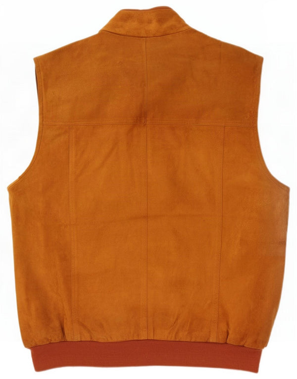 Vintage Herren Wildlederweste IT 52 XL Braun