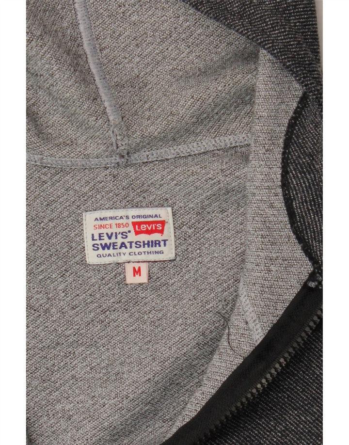 LEVI'S Damen Zip Hoodie Pullover UK 14 Mittelgrau