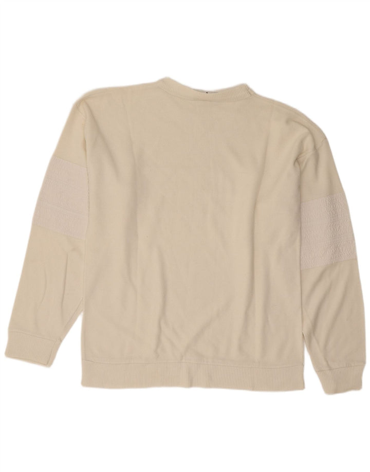 Vintage Herren-Sweatshirt mit Grafik, mittelweiße Baumwolle