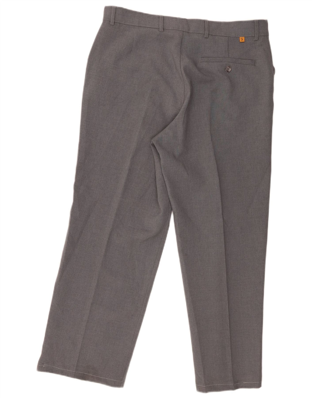 Farah Herren-Freizeithose, gerade, W34, L27, Grau, Polyester