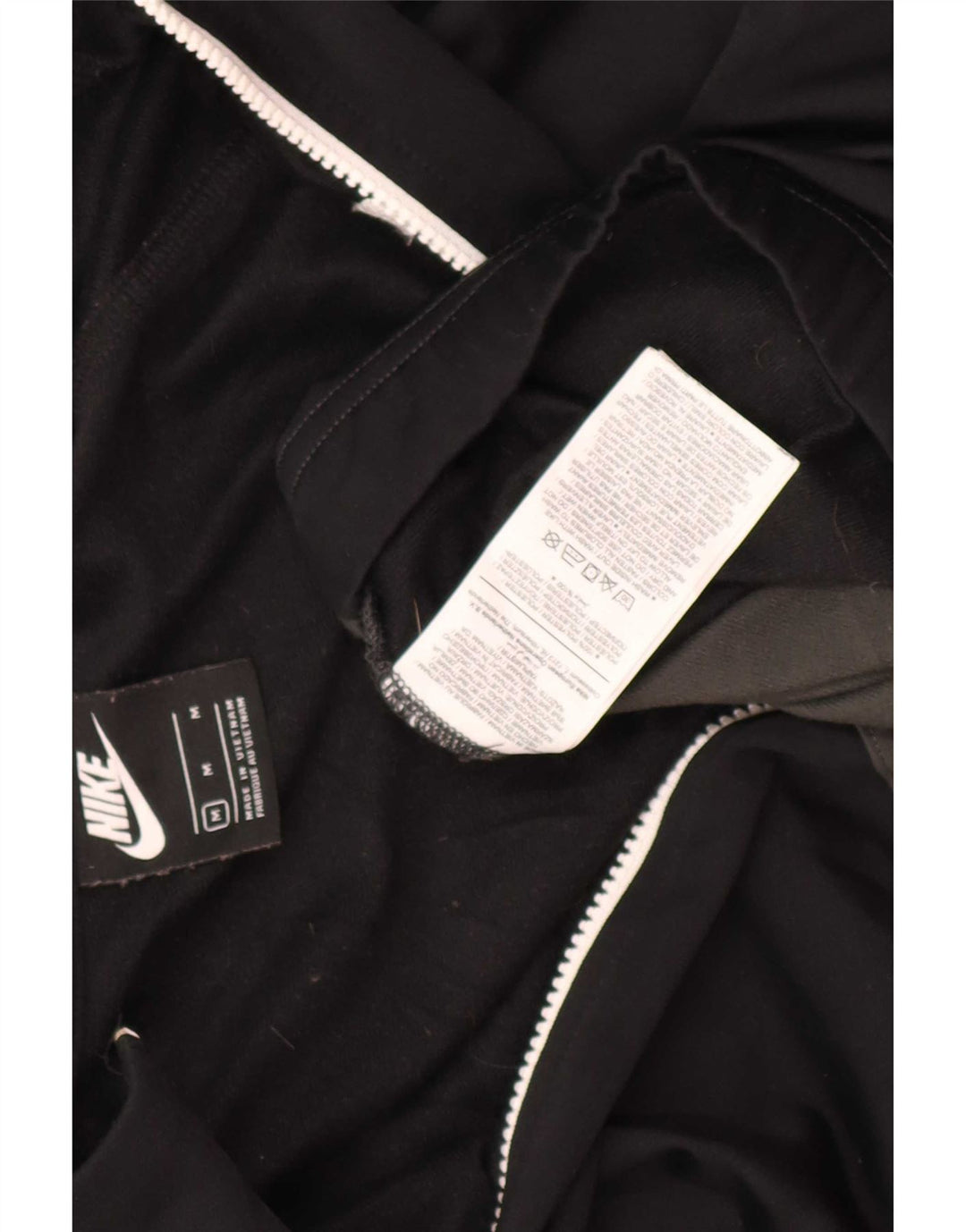 Nike Herren-Trainingsanzugoberteil mit normaler Passform, Mittelschwarz, Farbblock-Sport