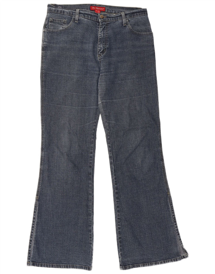 Ben Sherman Damen Bootcut Jeans W32 L32 Blaue Baumwolle