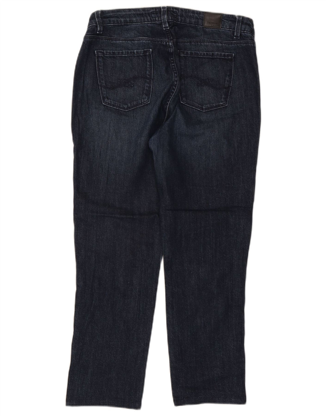TRUSSARDI Damen-Cropped-Jeans W30 L24 Marineblaue Baumwolle