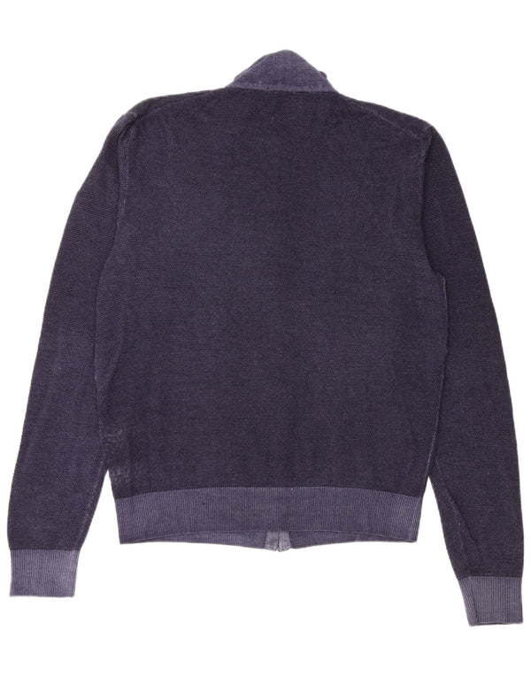 Sun68 Damen-Cardigan-Pullover UK 20 2XL Marineblaue Wolle