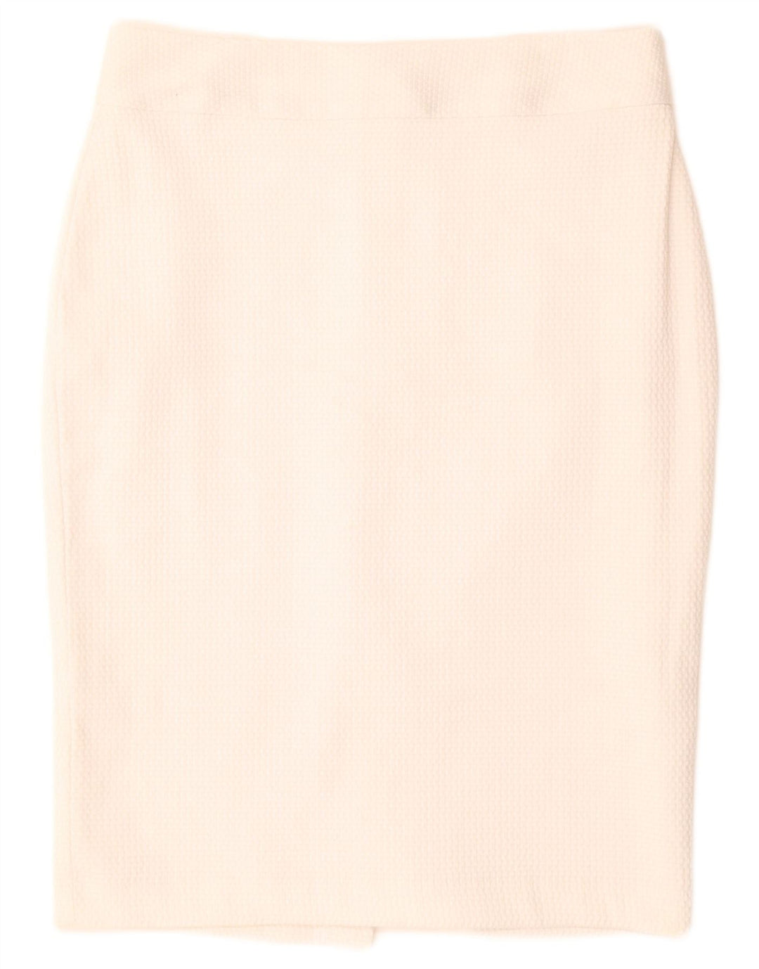 Marks & Spencer Damen Bleistiftrock UK 10 Small W30 Weiß Polyester