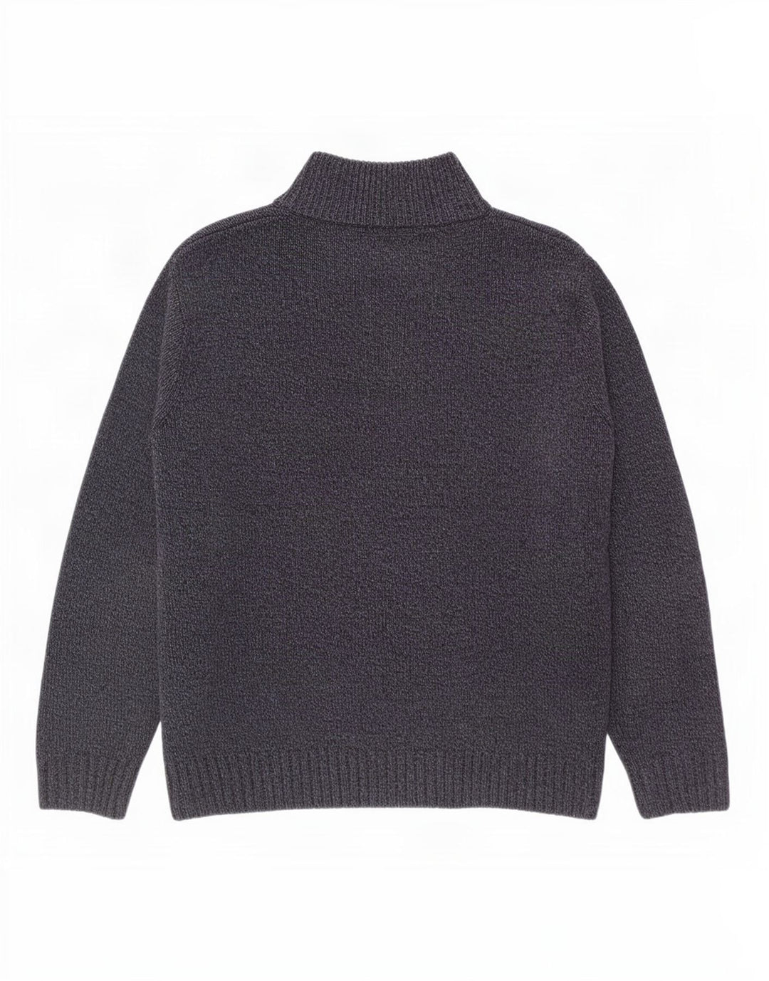 Marks & Spencer Herren-Pullover mit Knopfkragen, groß, Marineblau meliert