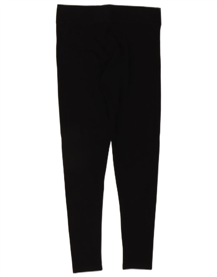 Marks & Spencer Damen Leggings UK 12 Mittelschwarze Baumwolle