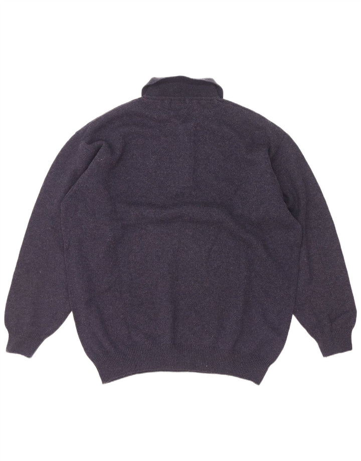 Murphy & Nye Herren-Pullover mit Rollkragen, 2XL, marineblaue Wolle