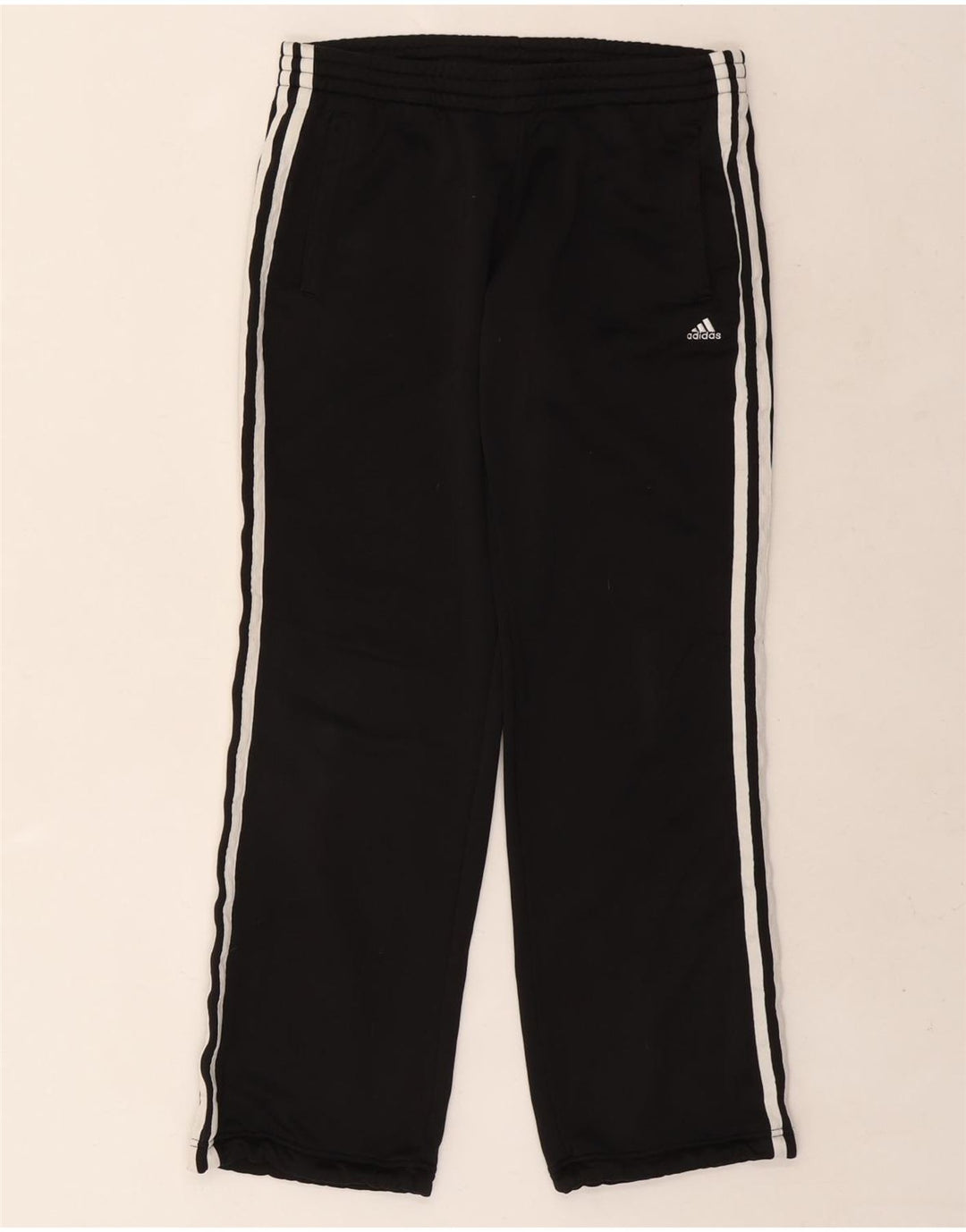 Adidas Damen Trainingshose UK 8/10 Small Schwarz Polyester