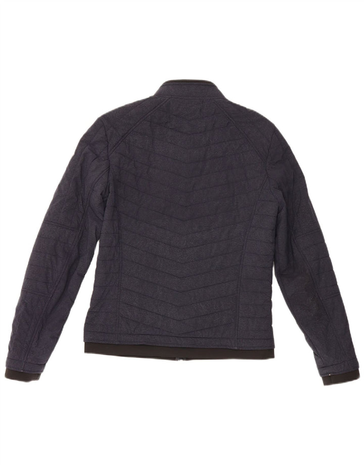 Guess Herren Wattierte Jacke UK 36 Small Marineblau