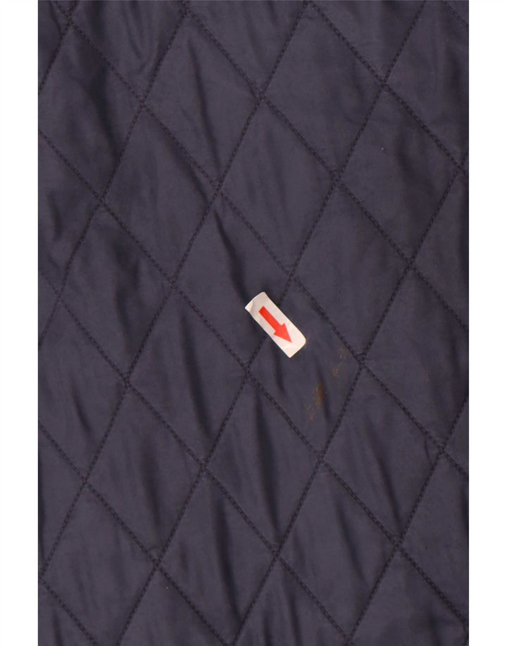 Barbour Damen Steppjacke UK 14 Large Marineblau Polyamid