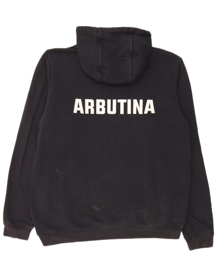 Nike Herren-Kapuzenpullover mit Grafik, mittelschwarz, Baumwolle