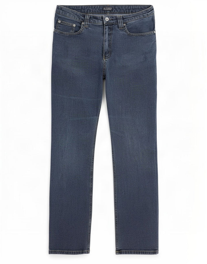 Armani Damen Straight Jeans W33 L28 Blau