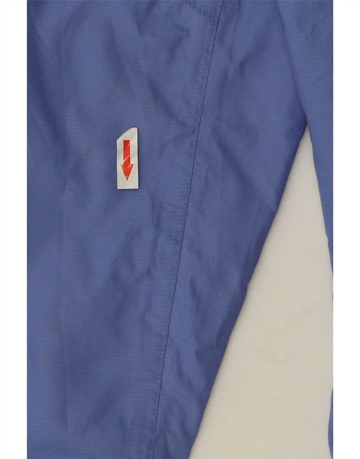Joules Womens Hooded Oversized Rain Jacket UK 10 Small Blau Polyester