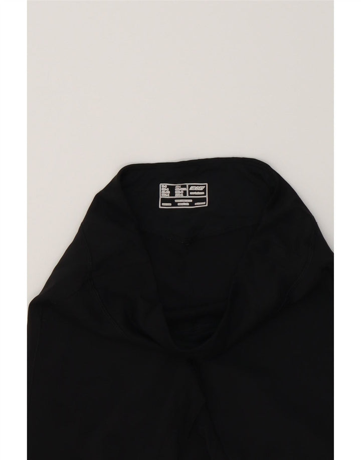 NEW BALANCE Womens Capri Tracksuit Trousers UK 12 Medium  Black Polyester Vintage New Balance and Second-Hand New Balance from Messina Hembry 