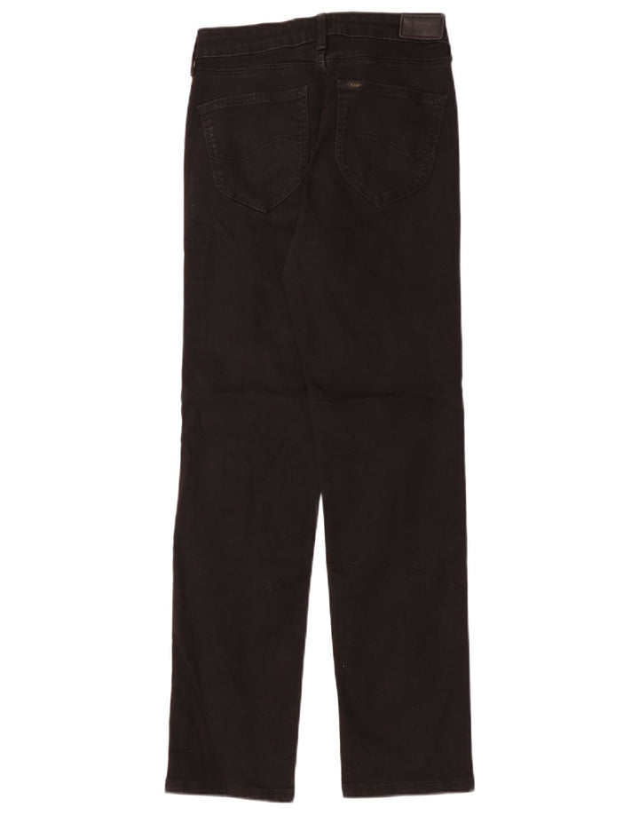 Lee Damen Marion Straight Jeans W29 L28 Schwarze Baumwolle