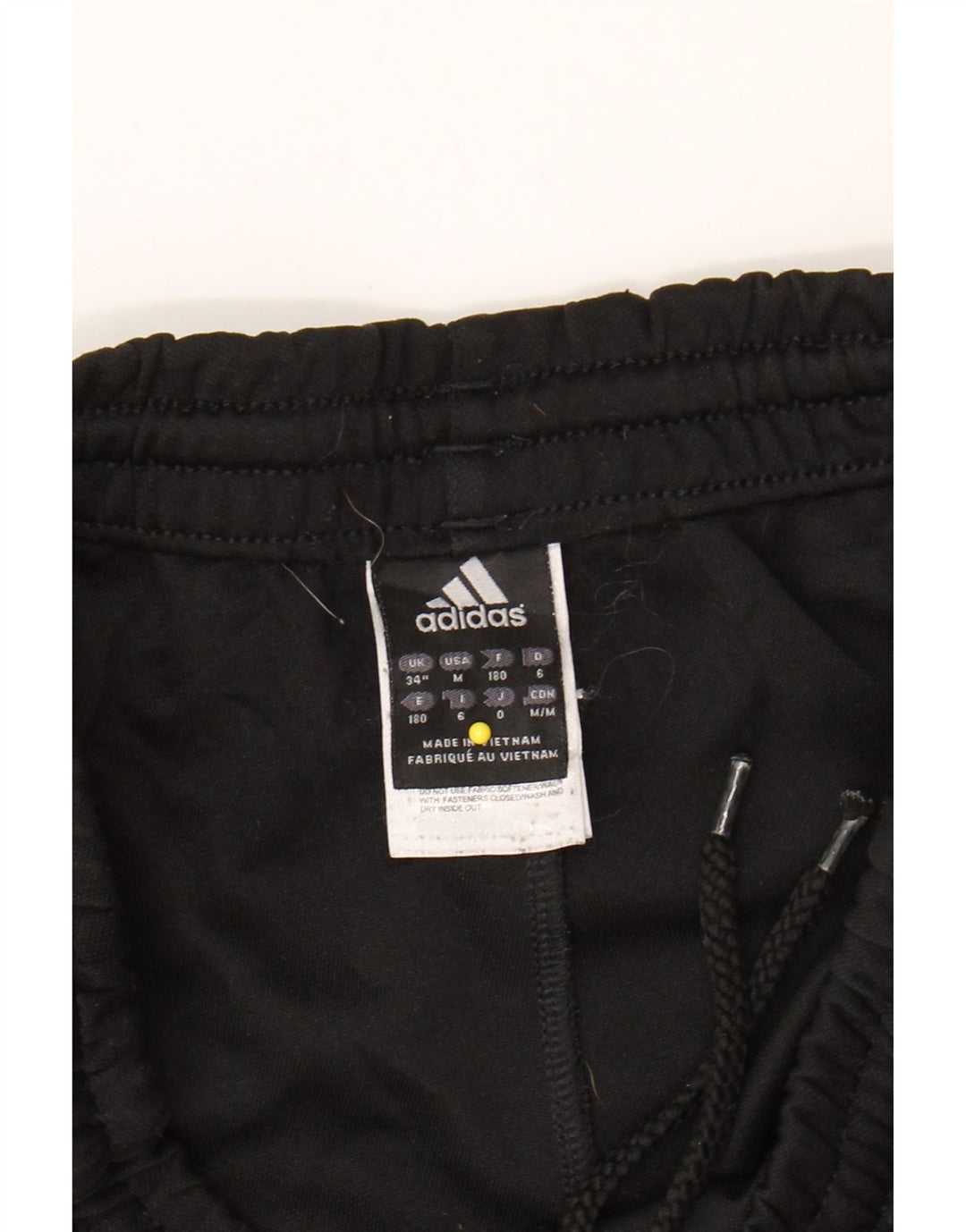 ADIDAS Mens Tracksuit Trousers Large  Black Polyester Vintage Adidas and Second-Hand Adidas from Messina Hembry 
