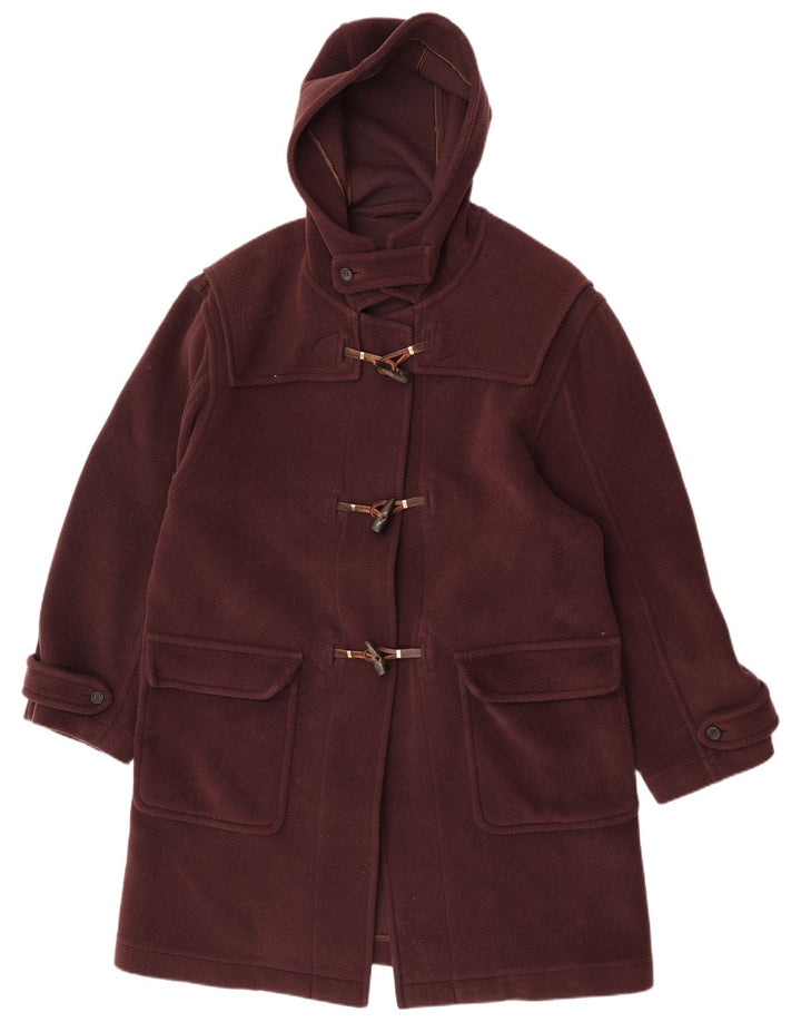 Corneliani Damen-Übergröße-Dufflecoat mit Kapuze IT 43 Large Braun