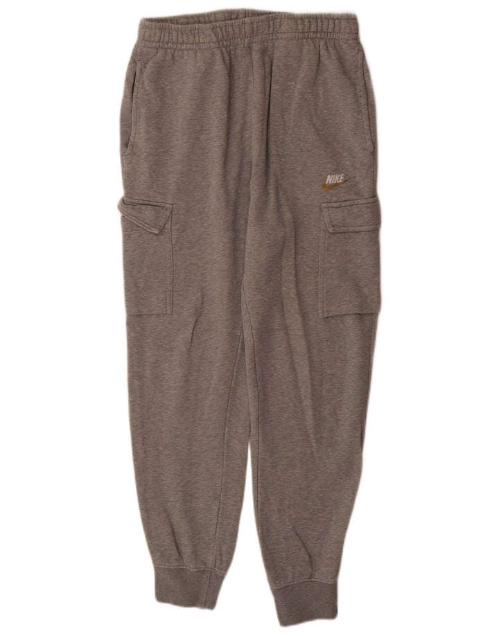Nike Herren Cargo-Trainingshose, Jogginghose, klein, grau gefleckte Baumwolle