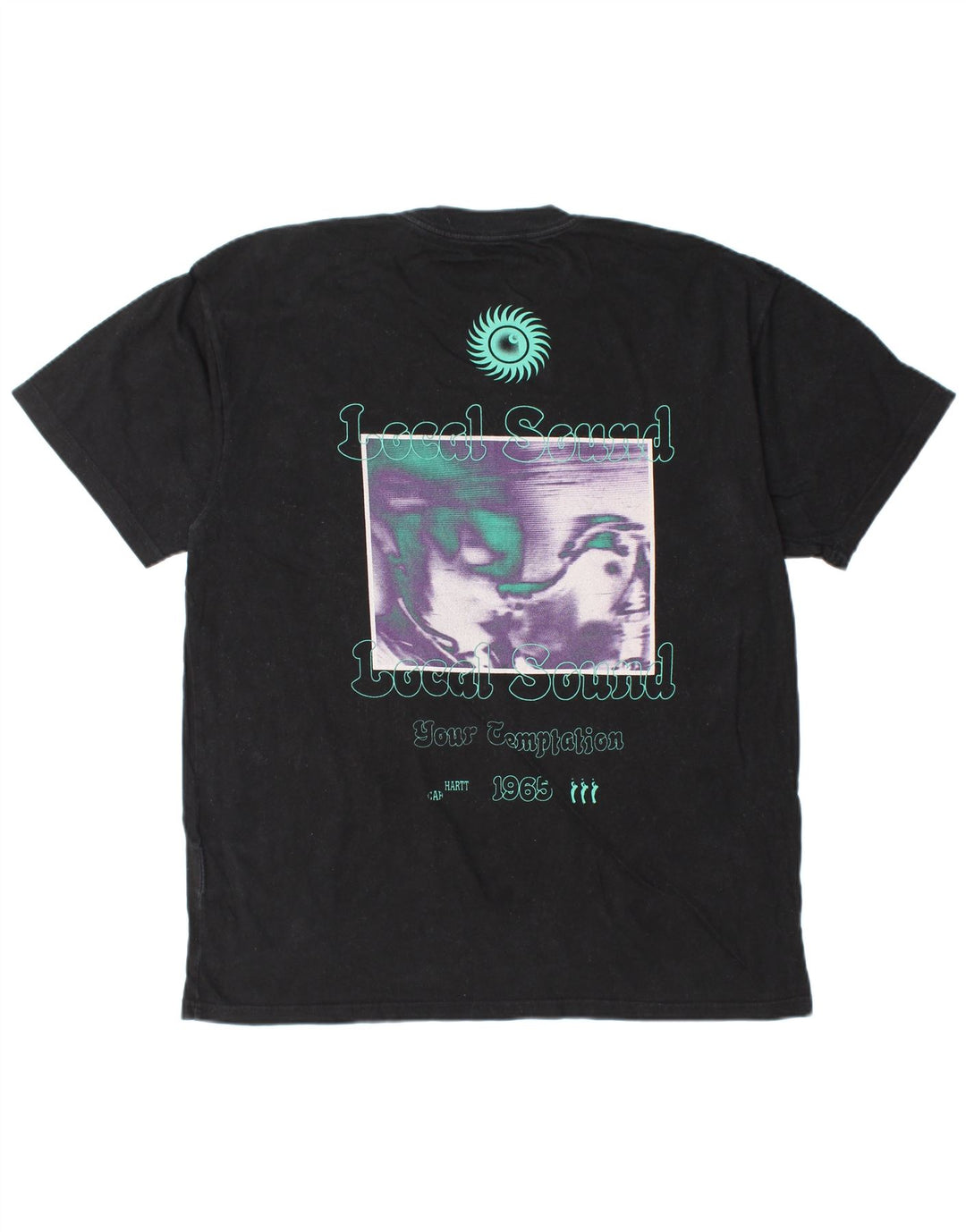 CARHARTT Herren-T-Shirt mit Grafik, groß, aus schwarzer Baumwolle