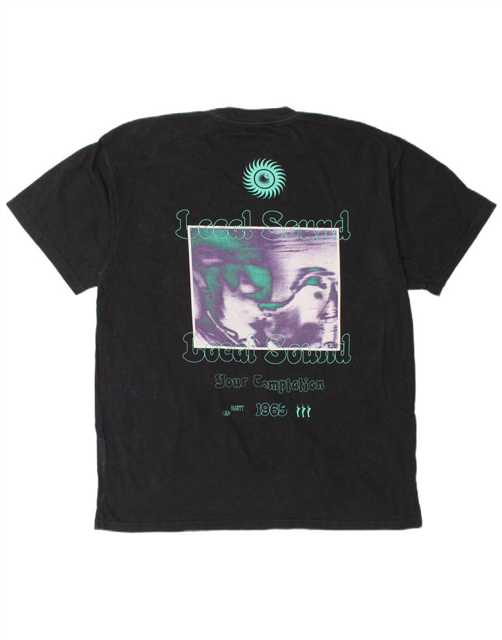 CARHARTT Herren-T-Shirt mit Grafik, groß, aus schwarzer Baumwolle