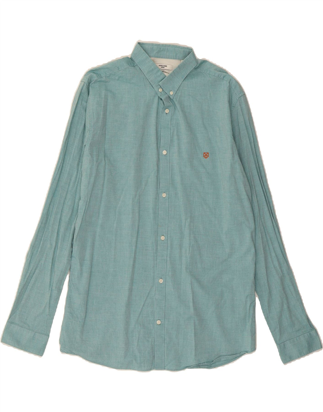 JACK & JONES Mens Slim Shirt XL Blue Cotton Vintage Jack & Jones and Second-Hand Jack & Jones from Messina Hembry 