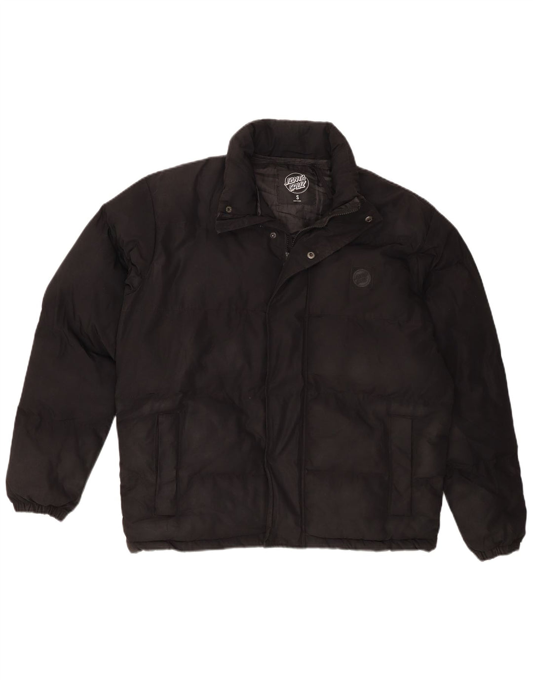 Santa Cruz Herren Loose Fit Wattierte Jacke UK 36 Small Schwarz Polyester
