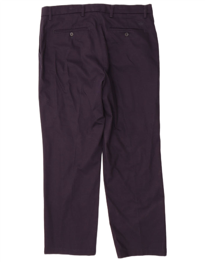 DOCKERS Herren-Chinohose mit gerader klassischer Passform, W36 L30, marineblaue Baumwolle