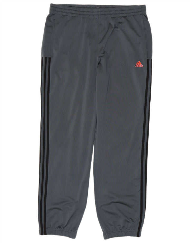ADIDAS Herren-Trainingshose, Jogginghose, Größe 44/46, groß, grau, Polyester