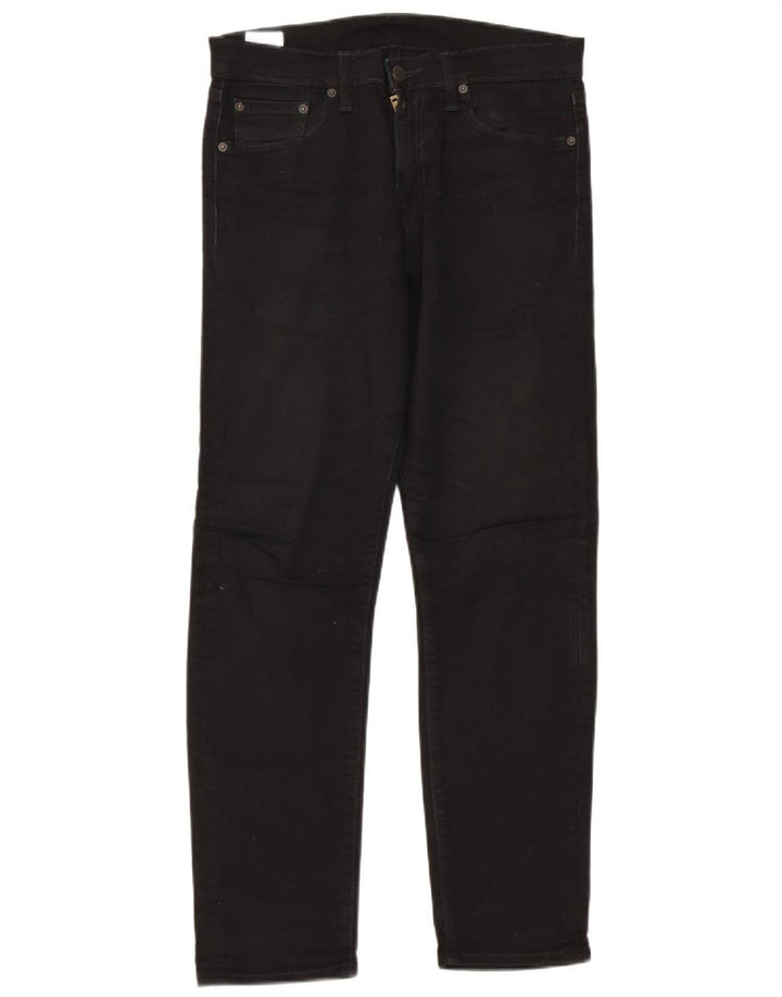 Levi's Herren 508 Regular Tapered Jeans W30 L30 schwarze Baumwolle