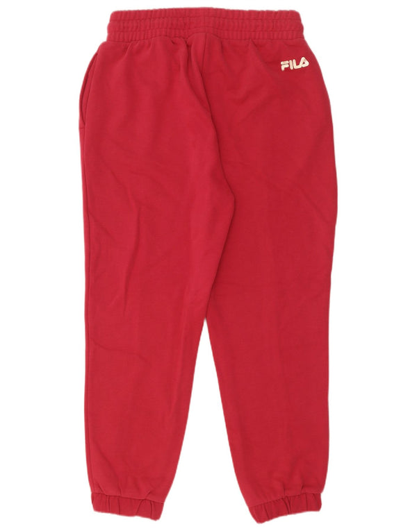 Fila Damen Trainingshose Jogger UK 10 Small Rot Baumwolle