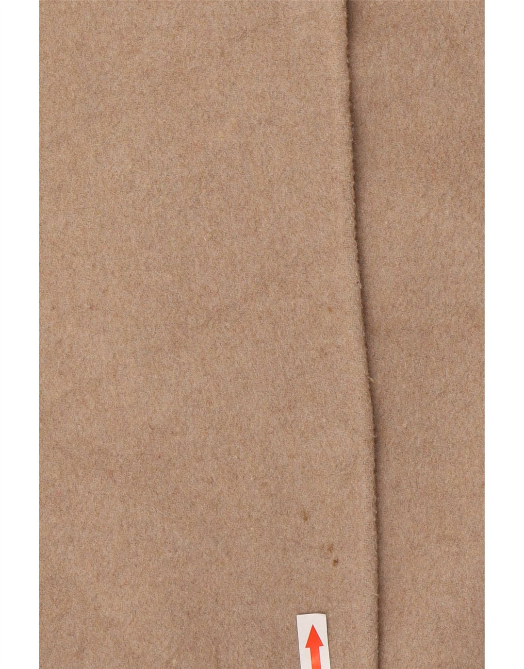 Handgefertigter Damenmantel von Zara, UK 14, mittelbeige Wolle