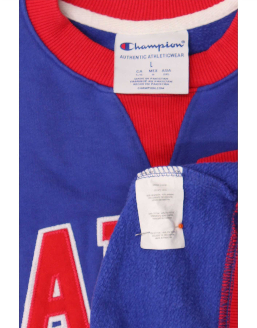 Champion Herren Kansas Grafik-Sweatshirt-Pullover, groß, blau, Farbblock