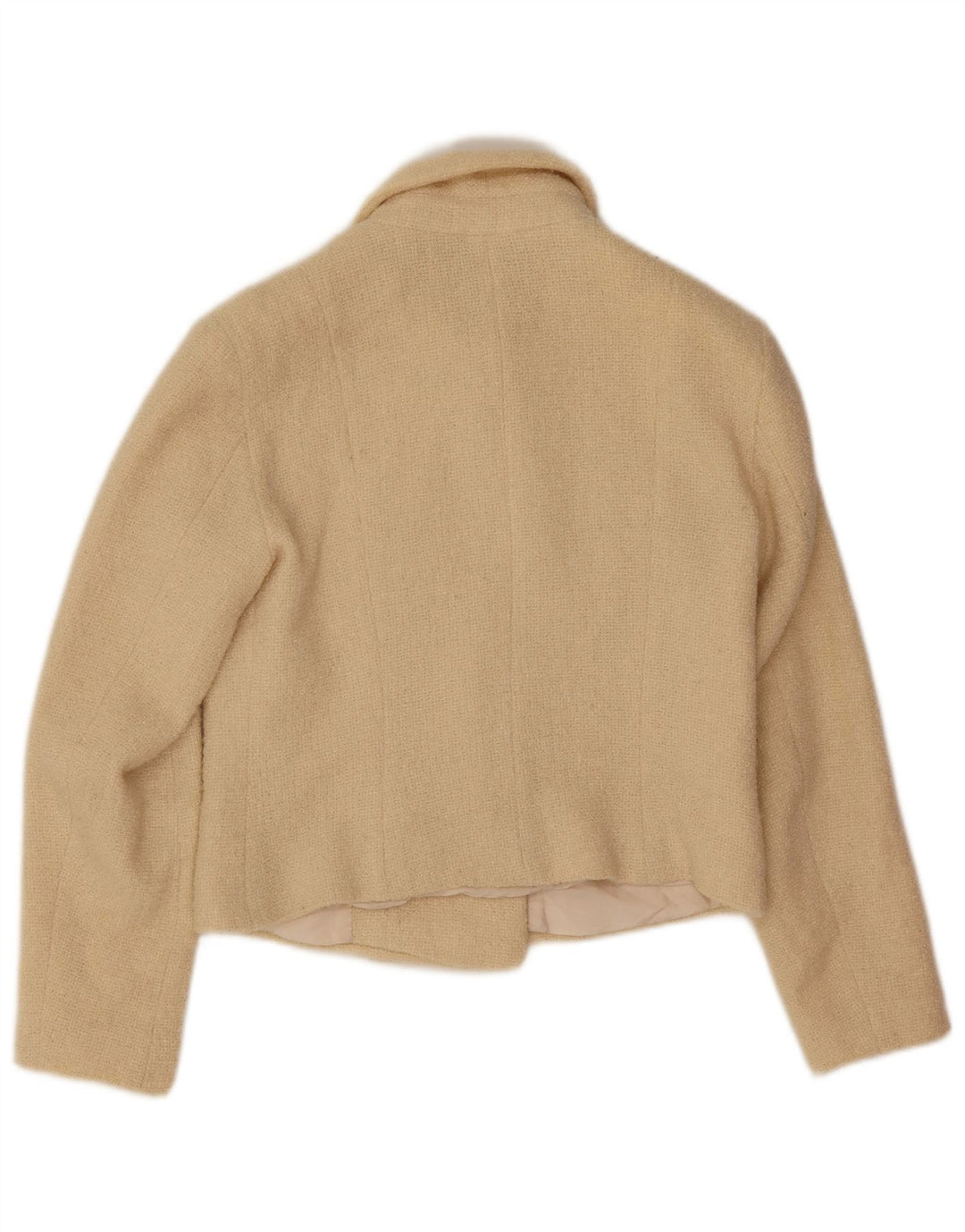 Kookai Damen Crop Pea Coat EU 38 Mittelbeige Wolle