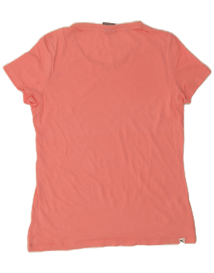 PUMA Womens Graphic T-Shirt Top UK 14 Medium Pink Vintage Puma and Second-Hand Puma from Messina Hembry 