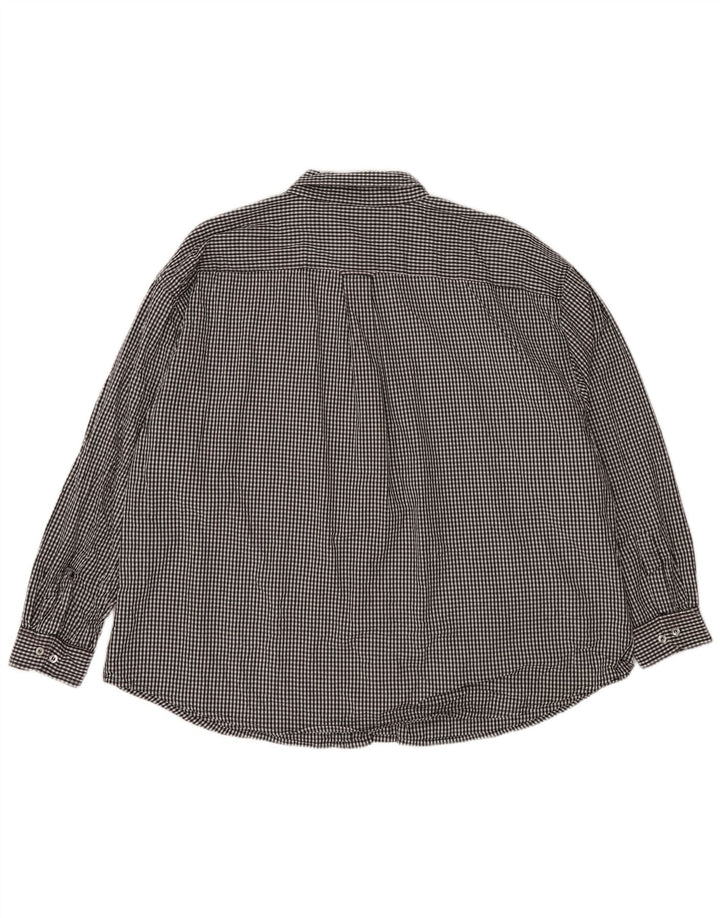 RUSSELL ATHLETIC Herren Arkansas Razorbacks Hemd 3XL Schwarz Gingham Baumwolle