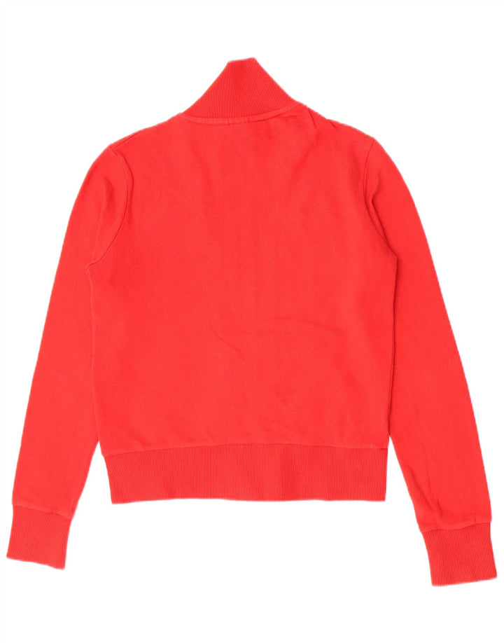 Woolrich Damen-Trainingsanzugoberteil mit Grafik, Größe UK 12, mittelrot, Baumwolle