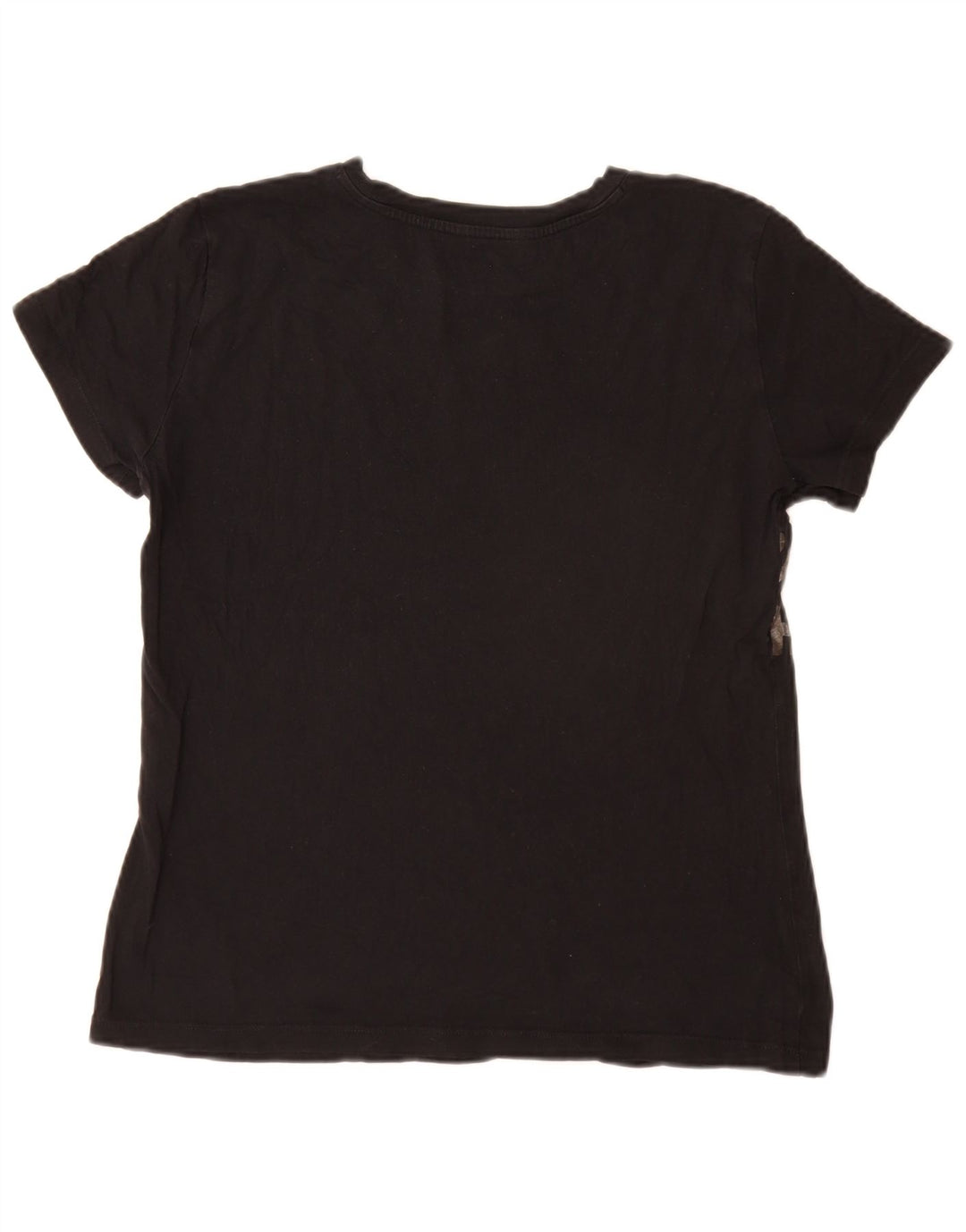 Armani Exchange Damen Grafik-T-Shirt-Oberteil UK 14 Medium Schwarz