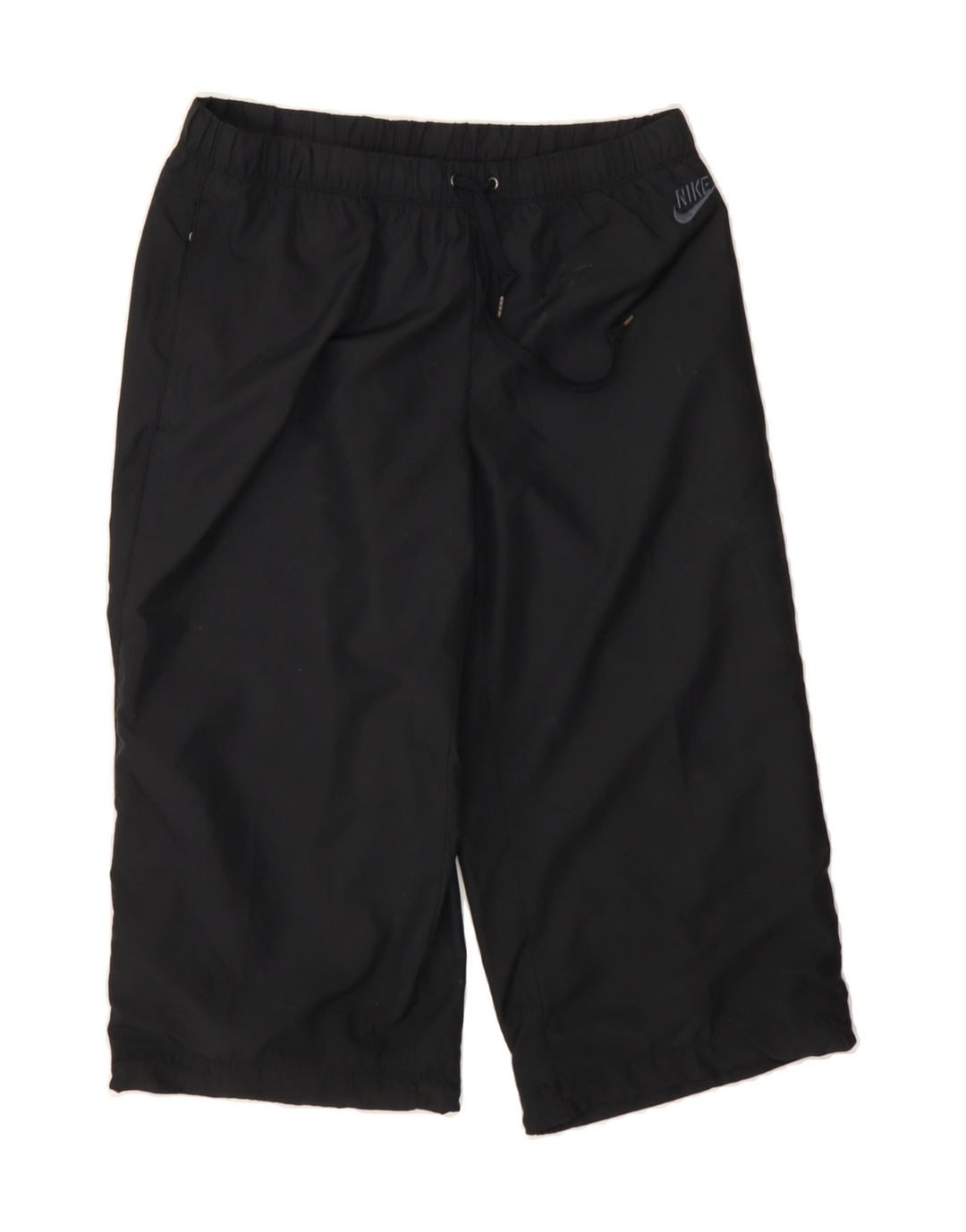 NIKE Womens Capri Tracksuit Trousers UK 10/12 Medium Black Polyester Vintage Nike and Second-Hand Nike from Messina Hembry 