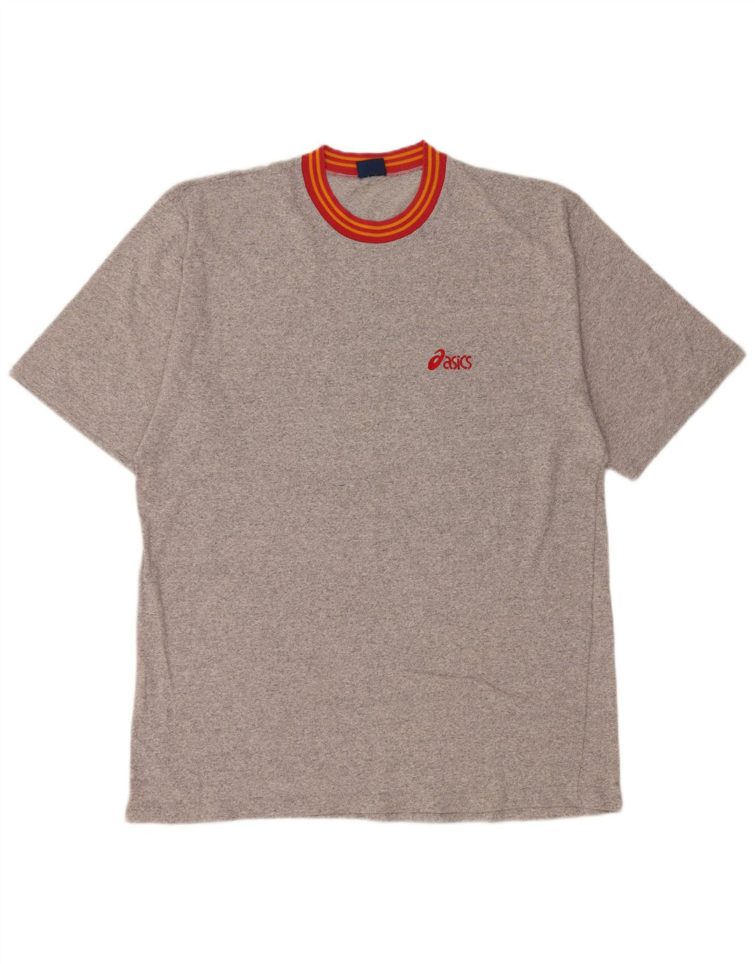 Asics Herren T-Shirt Top 2XL Grau gefleckte Baumwolle