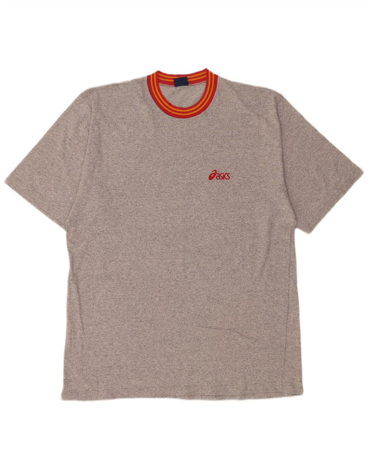Asics Herren T-Shirt Top 2XL Grau gefleckte Baumwolle