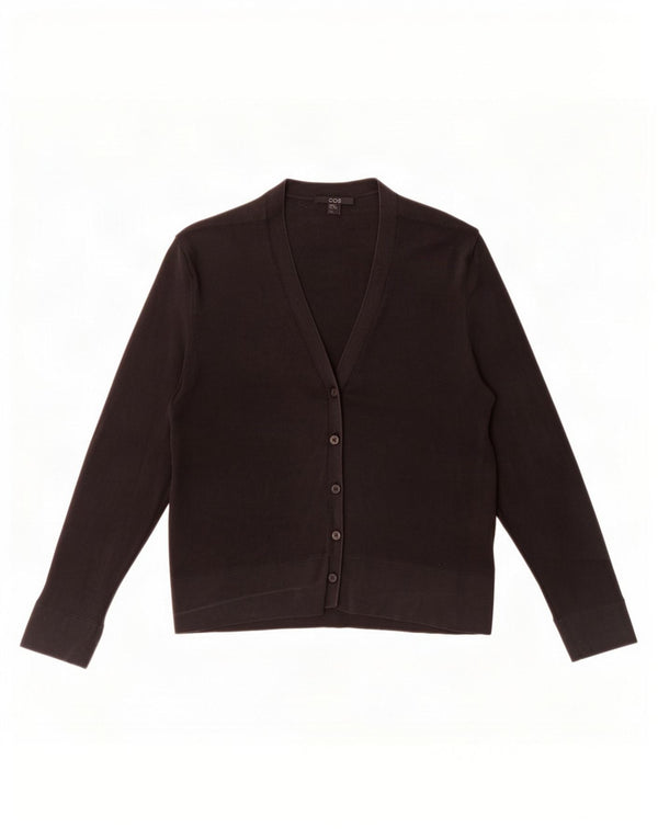 Cos Damen-Cardigan-Pullover UK 6 XS Schwarze Seide