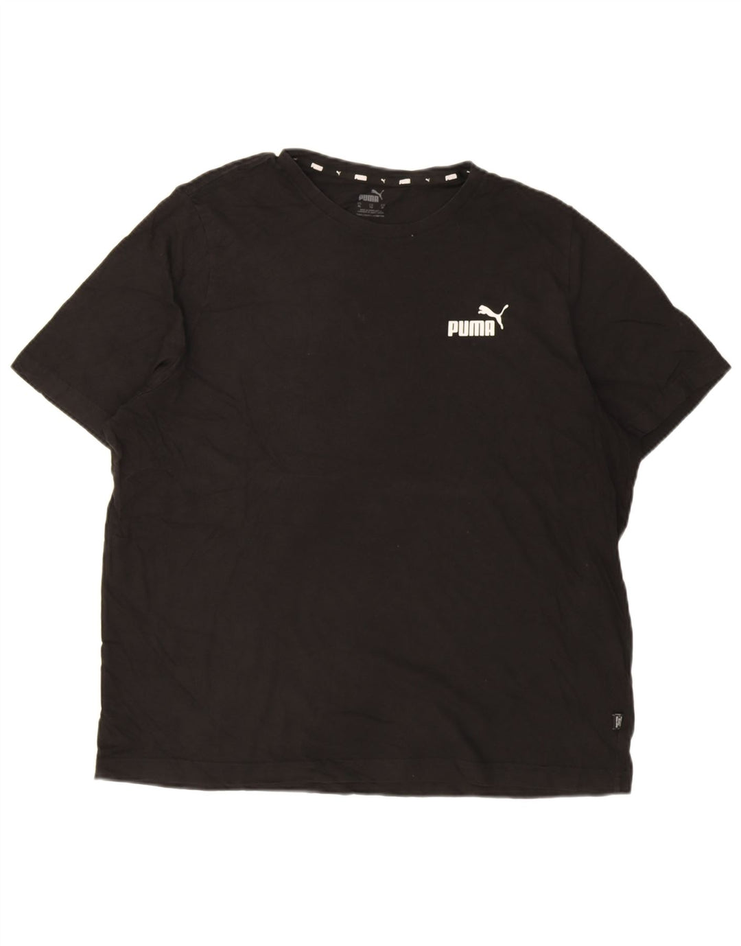 Puma Herren T-Shirt Top XL Schwarz Baumwolle
