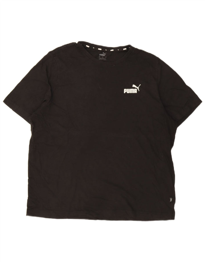 Puma Herren T-Shirt Top XL Schwarz Baumwolle