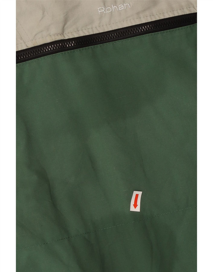 ROHAN Herren Pullover Windjacke UK 36 Small Grün Farbblock