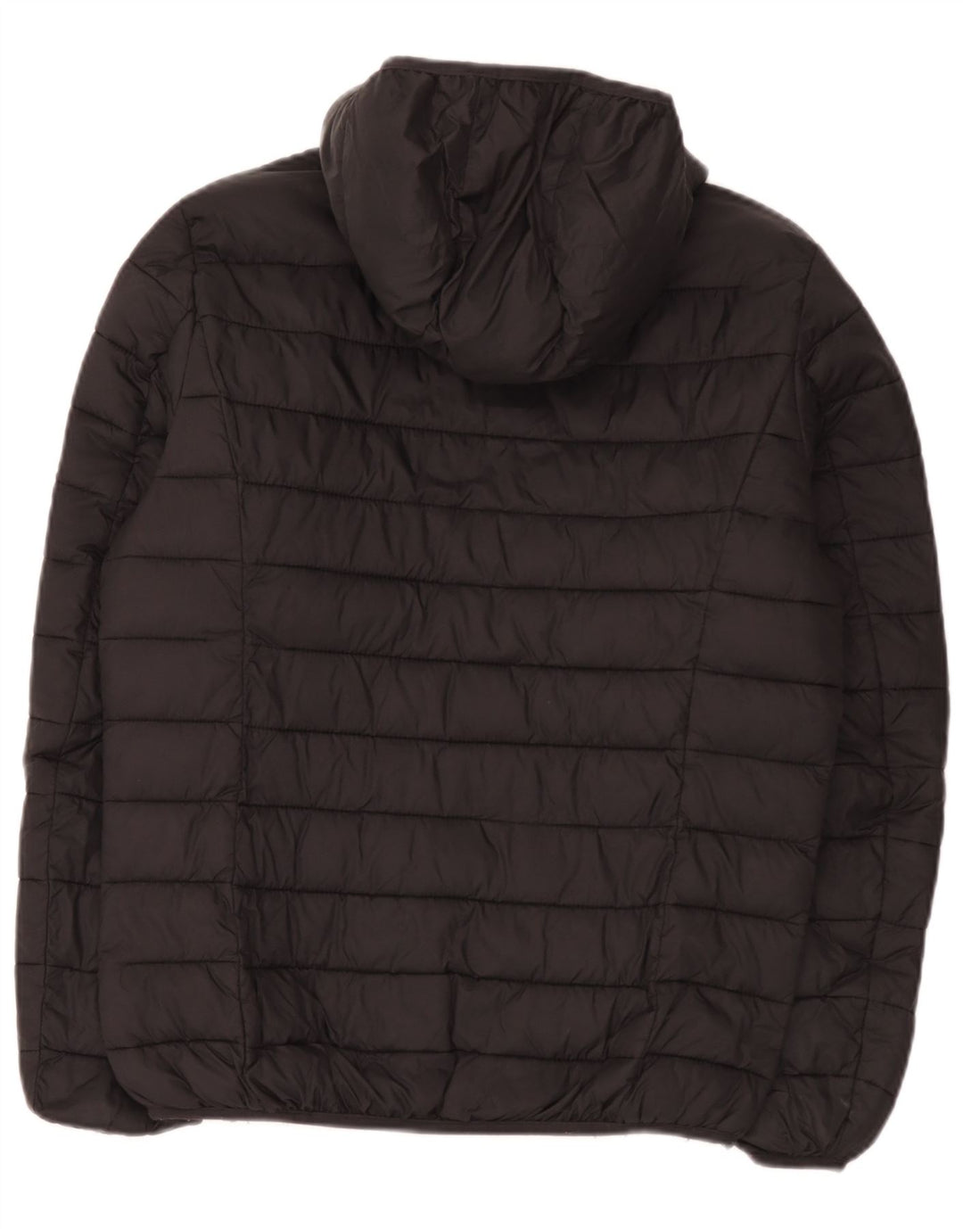 Kappa Damen-Jacke mit Kapuze, gepolstert, UK 16, Größe L, Schwarz, Polyamid
