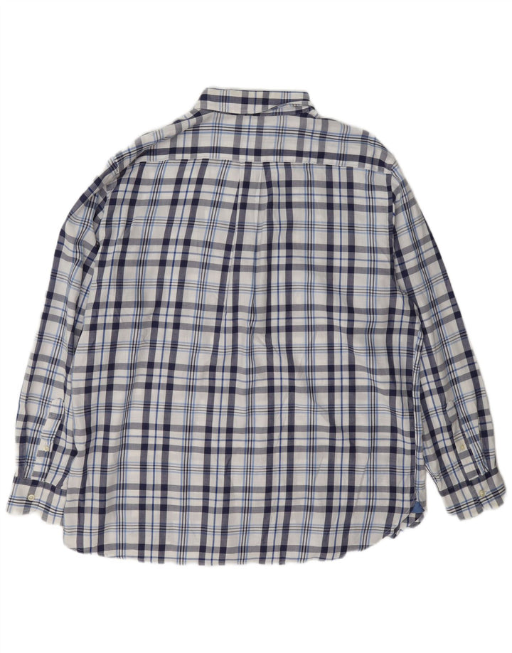 Chaps Herren-Flanellhemd XL, marineblau, kariert, Baumwolle