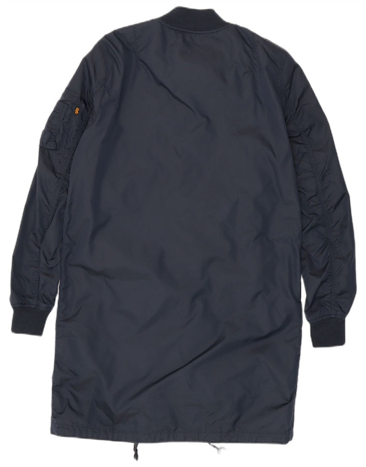 Alpha Industries Herrenmantel UK 38 Medium Navy Blue Nylon