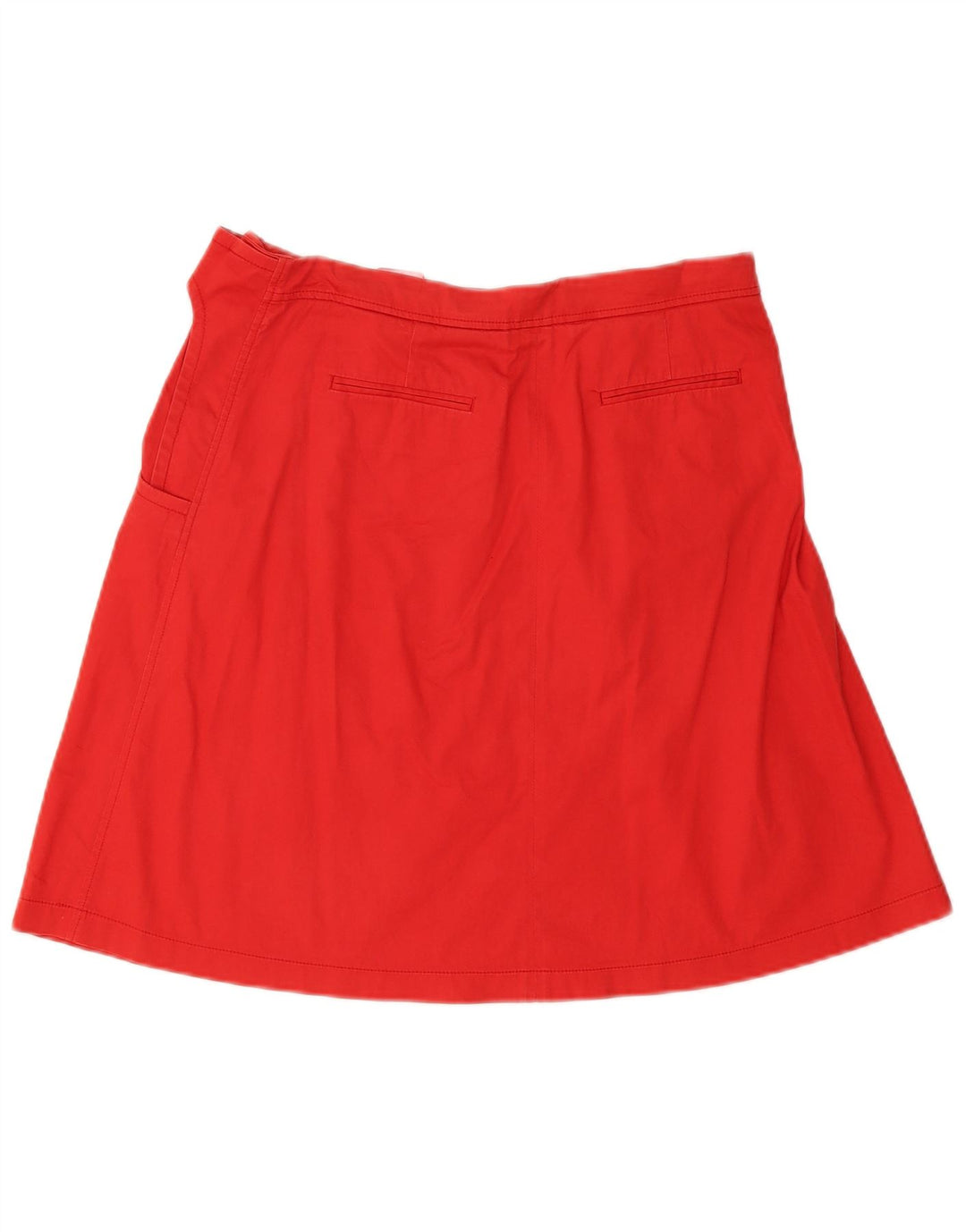 Armani Damen A-Linienrock US 8 Medium W30 Rote Baumwolle